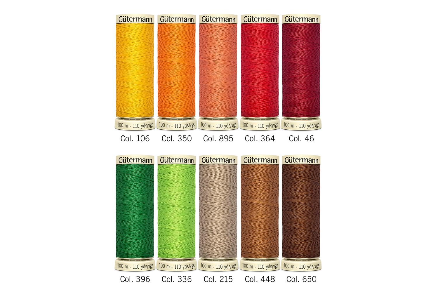Gutermann Gro-734008\1 - Tset Sa 10x100m - Thread Set Sew-al-4