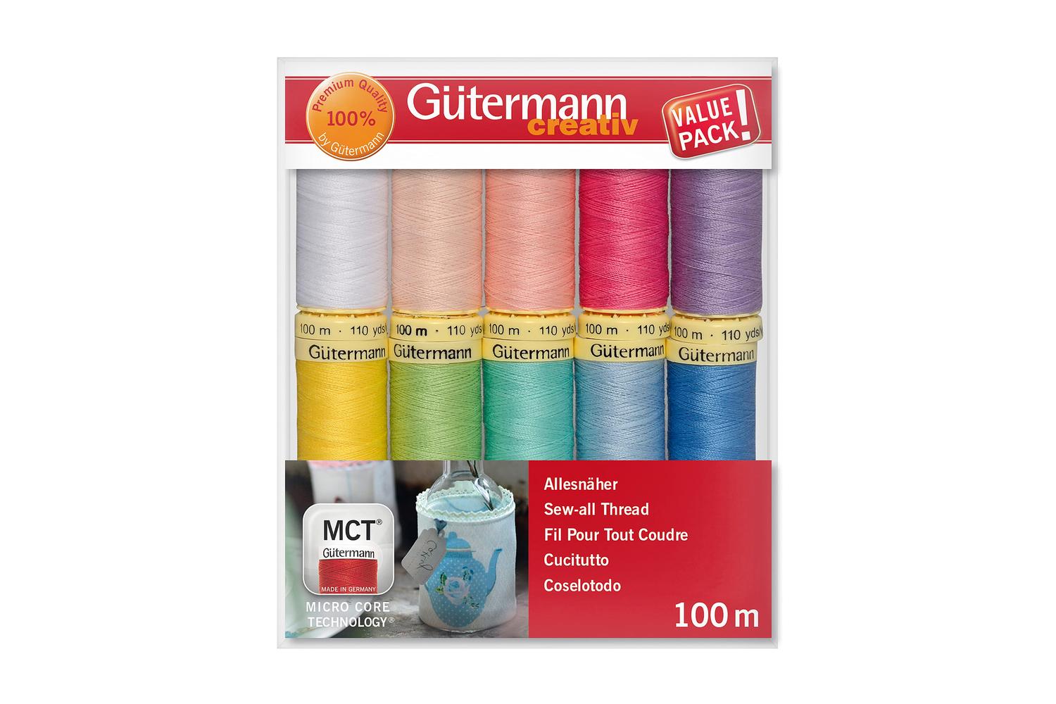 Gutermann Gro-734006\2 - Tset Sa 10x100m - Thread Set Sew-al-2