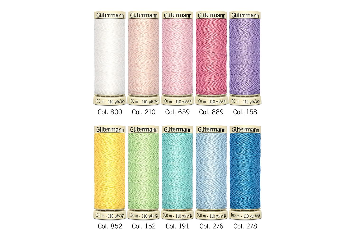 Gutermann Gro-734006\2 - Tset Sa 10x100m - Thread Set Sew-al-4