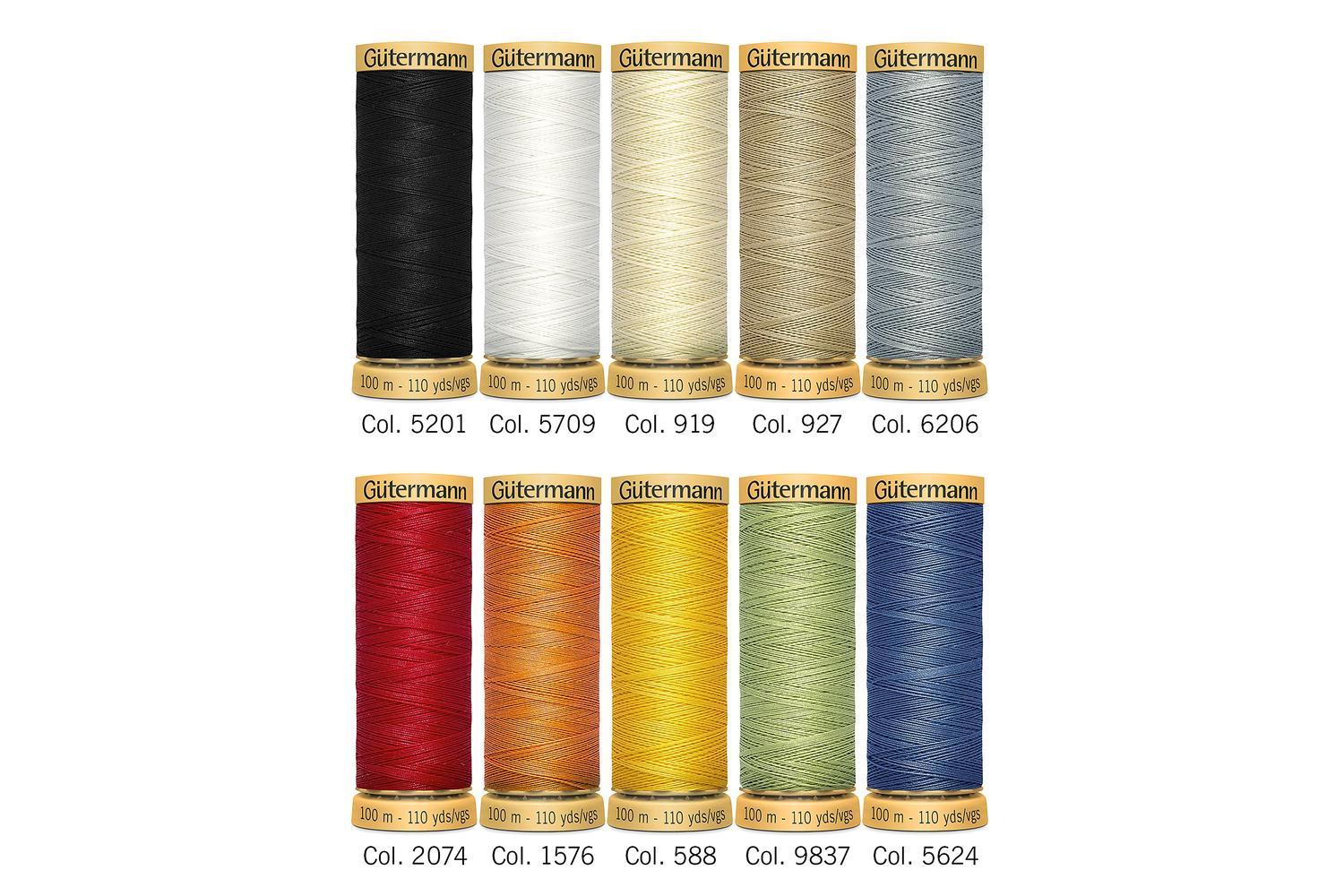Gutermann Gro-734521\1 - Thread Set Natural Cotton C No50 10-4