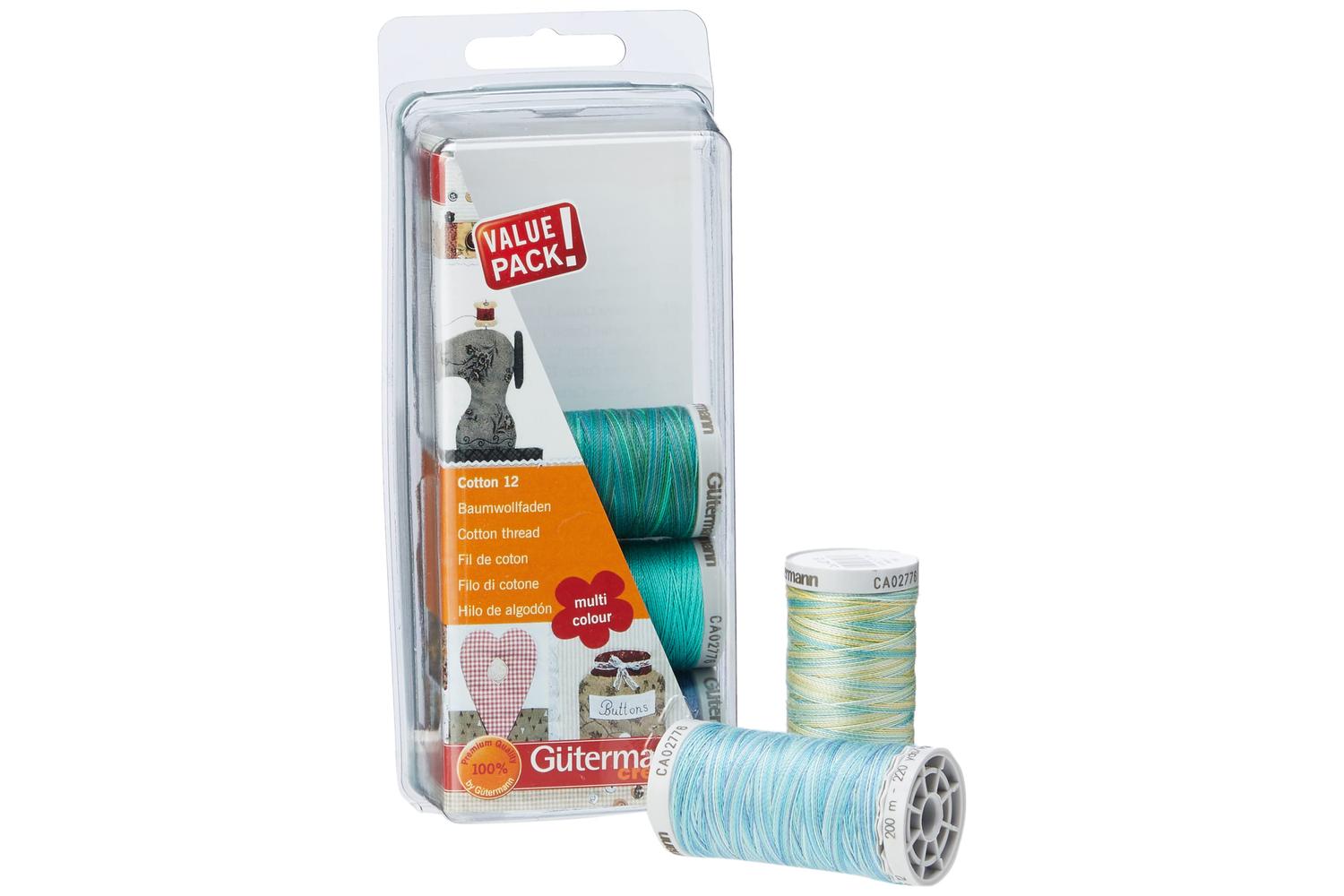 Gutermann Gro-731390\2 - Tset Ctn 12 5x200m - Thread Set Cot