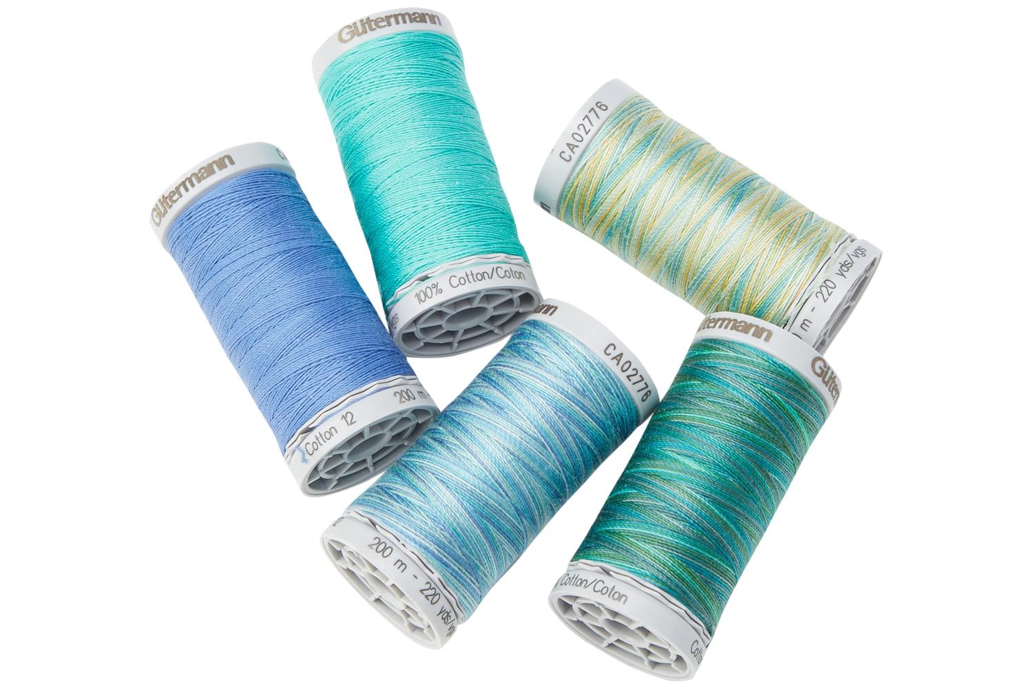 Gutermann Gro-731390\2 - Tset Ctn 12 5x200m - Thread Set Cot-4