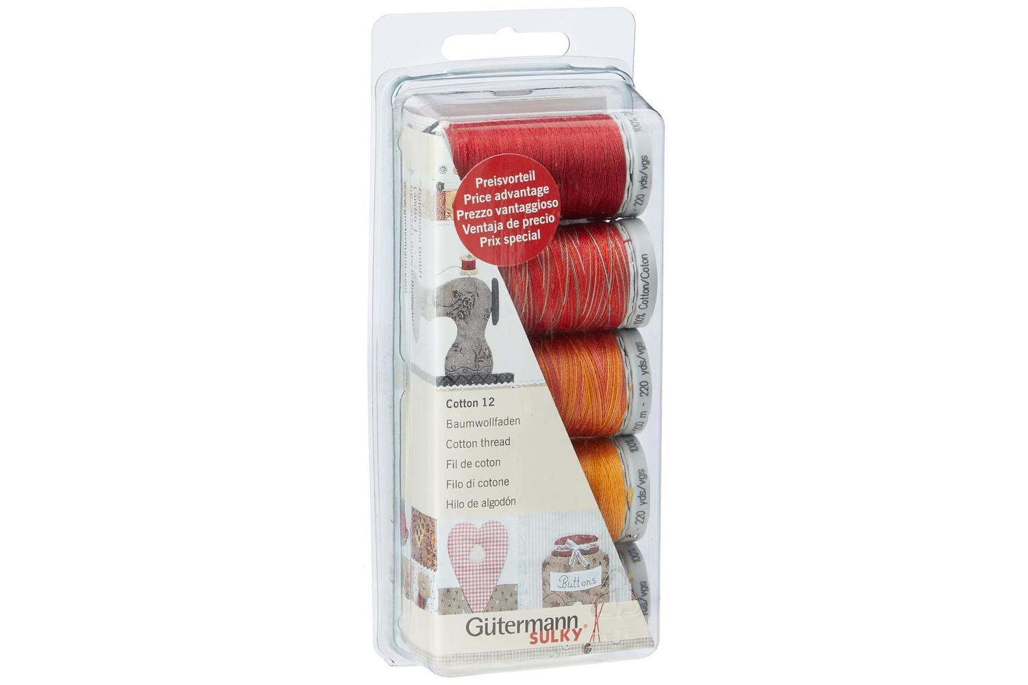 Gutermann Gro-731390\1 - Tset Ctn 12 5x200m - Thread Set Cot-2