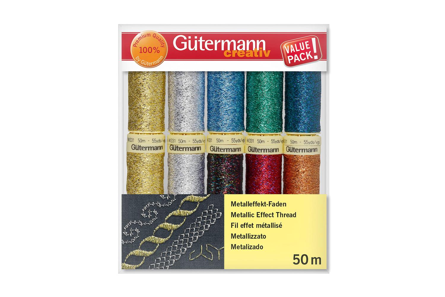 Gutermann Gro-734007\1 - Thread Set Metallic Effect 10 X 50m-2