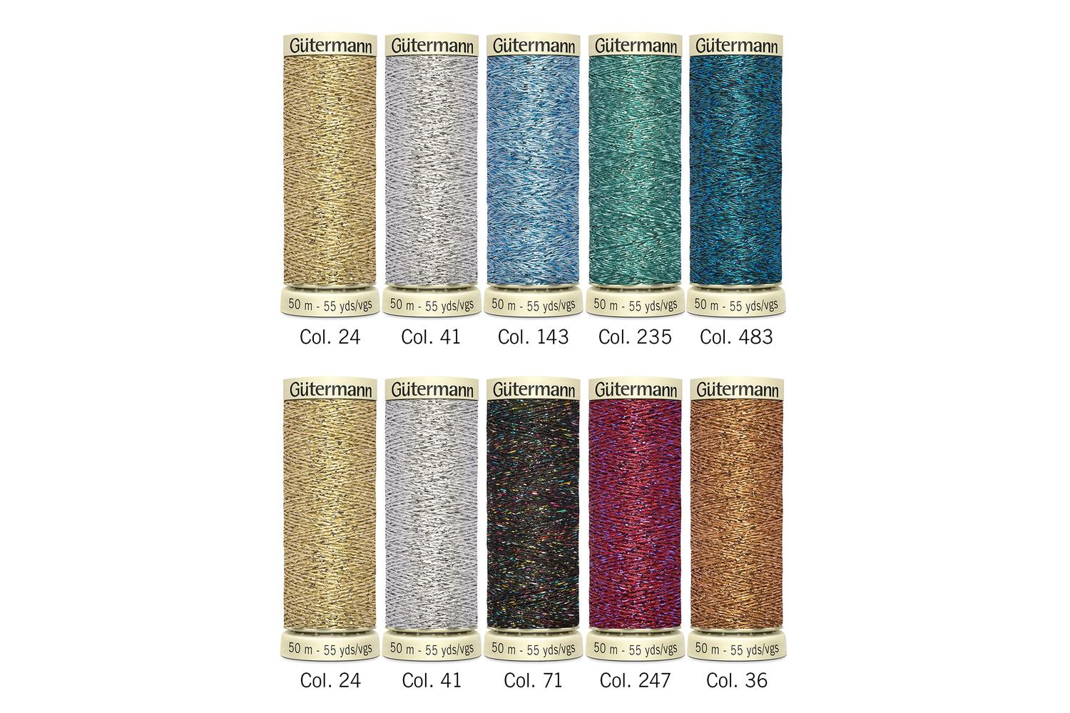 Gutermann Gro-734007\1 - Thread Set Metallic Effect 10 X 50m-4