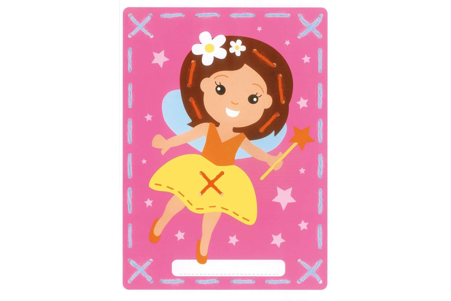Vervaco Gro-pn-0157764 - Embroidery Kit Printed Cards Fairy-2