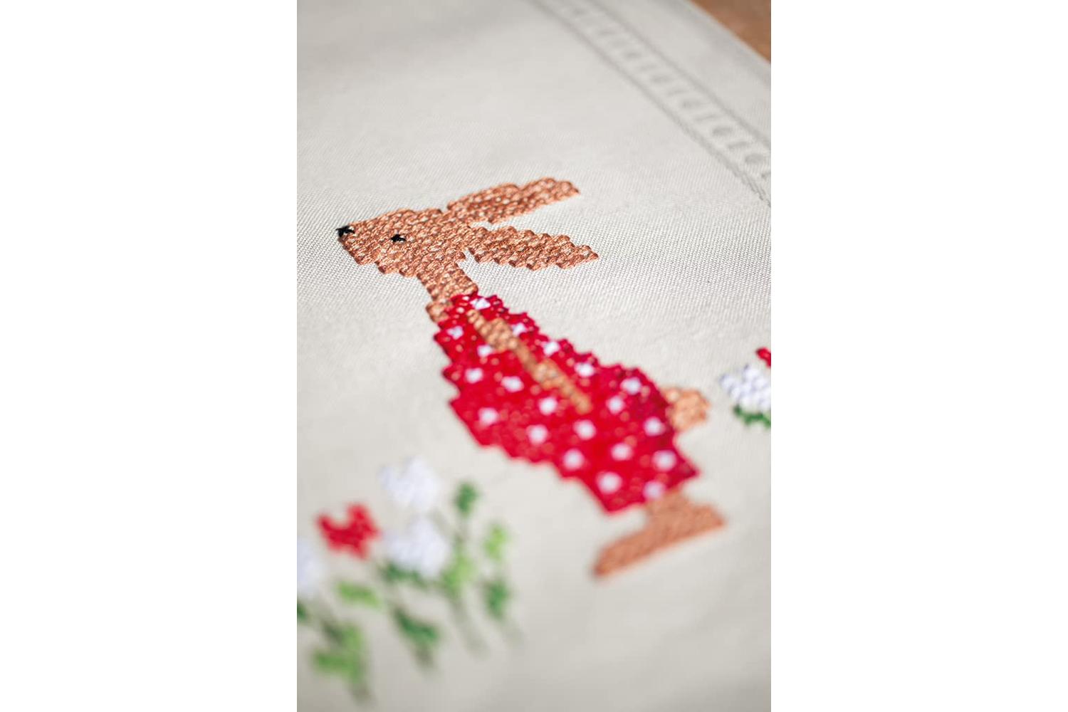 Vervaco Gro-pn-0190938 - Embroidery Kit Table Runner Easter