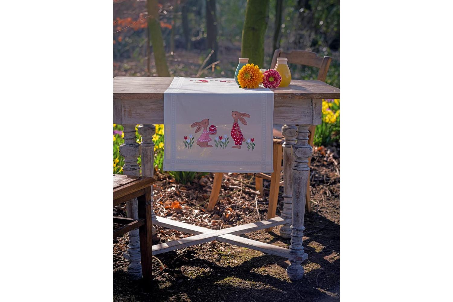 Vervaco Gro-pn-0190938 - Embroidery Kit Table Runner Easter-3