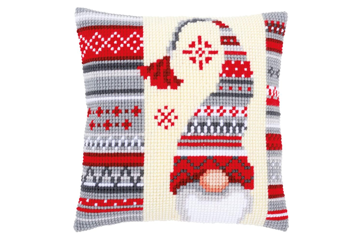 Vervaco Gro-pn-0156878 - Cushion Xmas Elf - Cross Stitch Kit