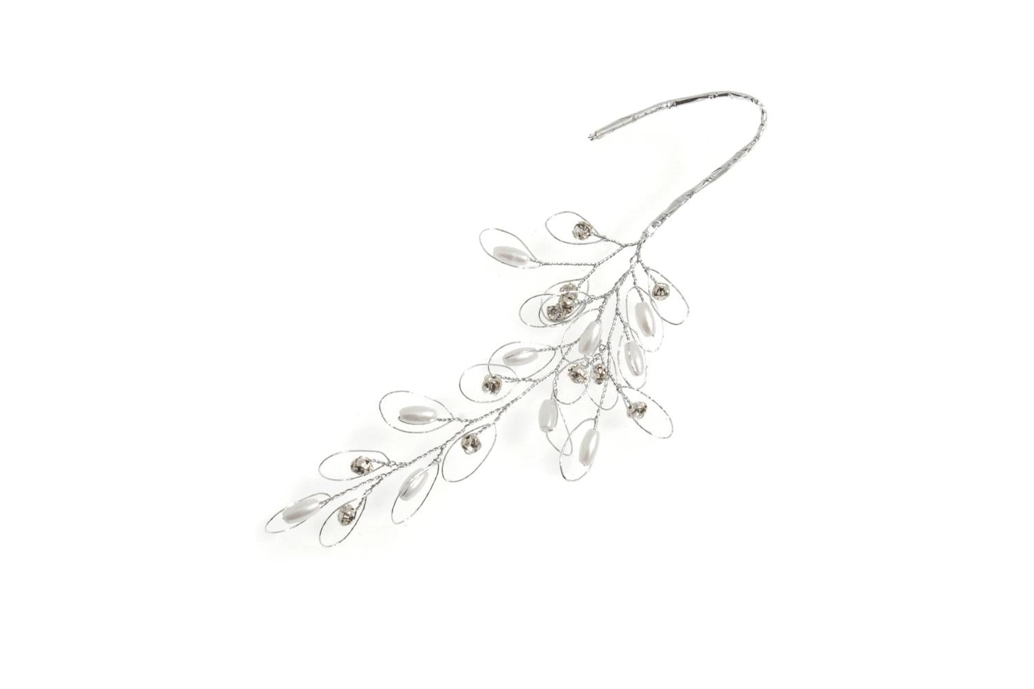 Occasions Gro-b2161 - Pick Pearl Diamante Leaf 8mm Pack Of 1