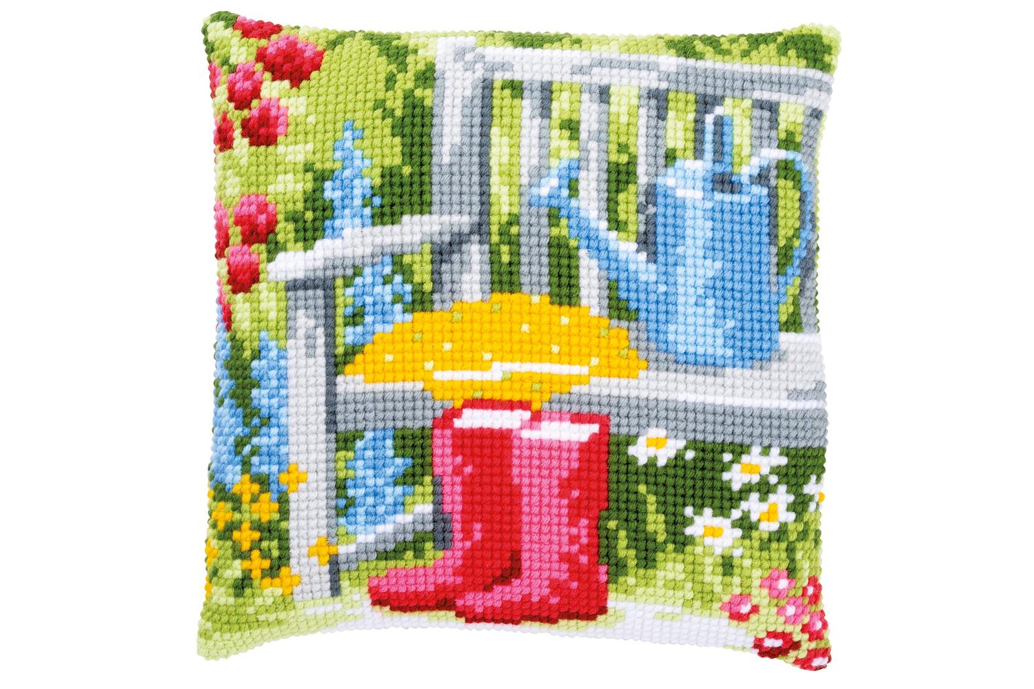 Vervaco Gro-pn-0162218 - Cushion My Garden - Cross Stitch Ki