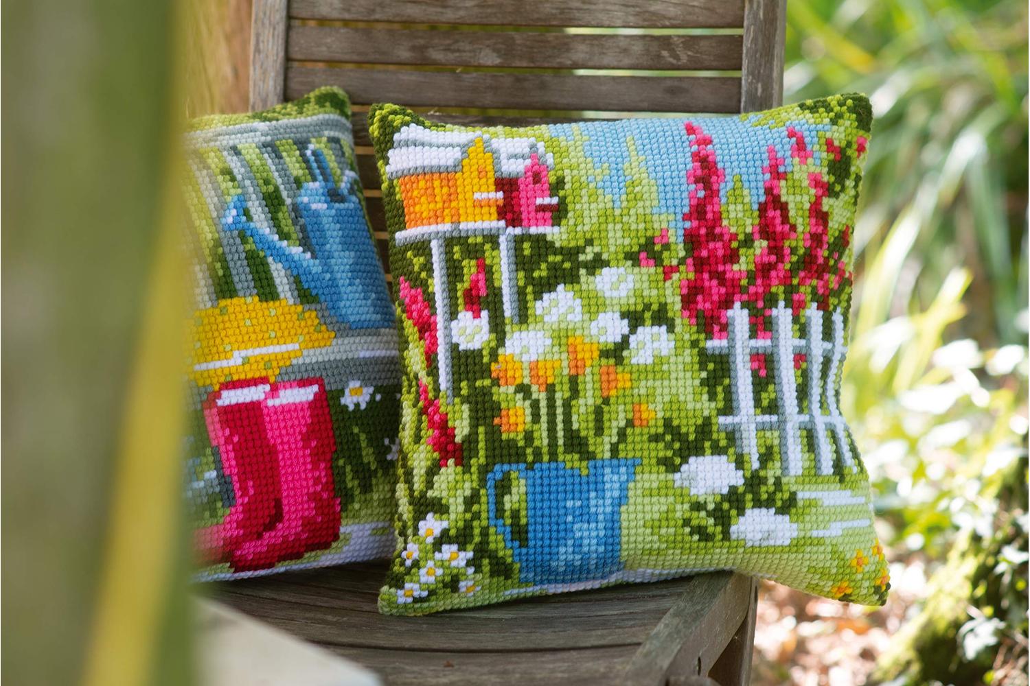 Vervaco Gro-pn-0162218 - Cushion My Garden - Cross Stitch Ki-2