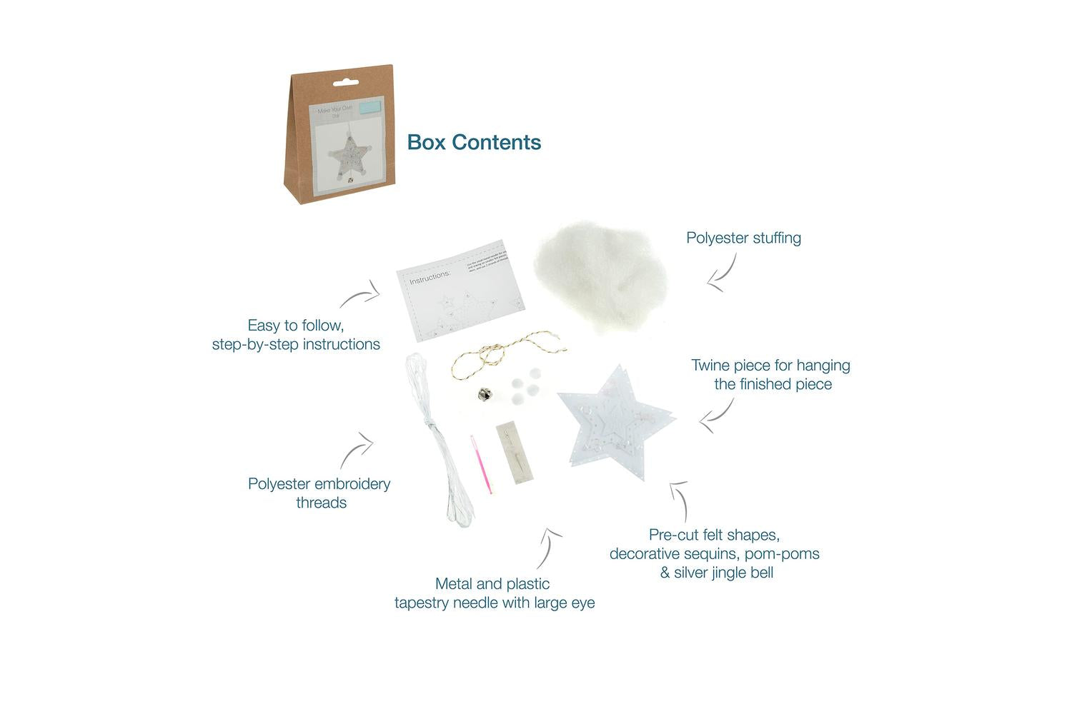 Trimits Gro-gck139 - Felt Kit Star - Felt Decoration Kit Chr-3