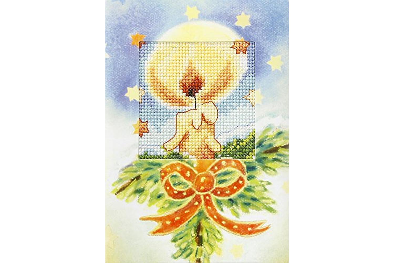Orchidea Gro-orc.6209 - Gcard Candle - Cross Stitch Kit Gree