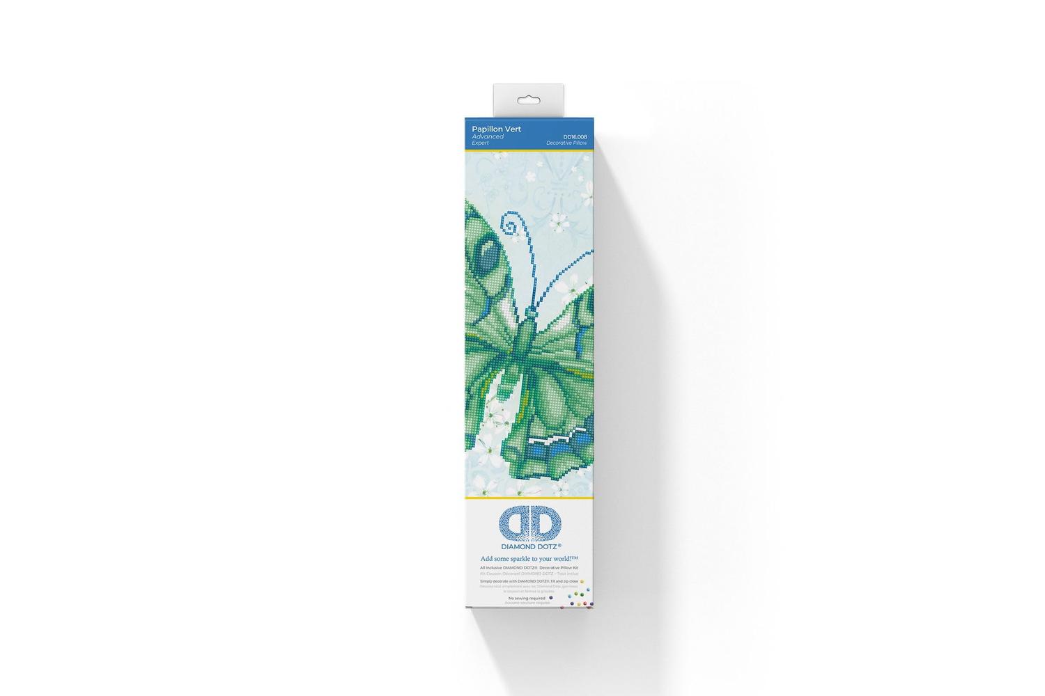 Diamond Dotz Gro-dd16.008 - Papillon Vert - Diamond Painting-2