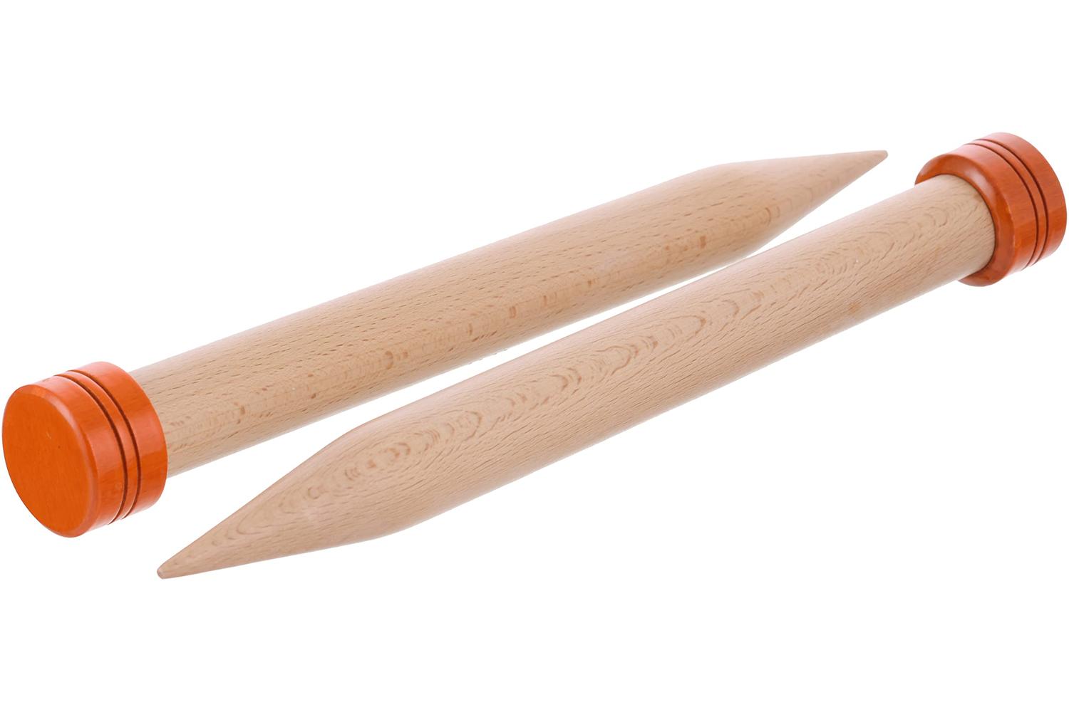 Knitpro Gro-kp35256 - Jumbo Birch Knitting Pins Single-ended