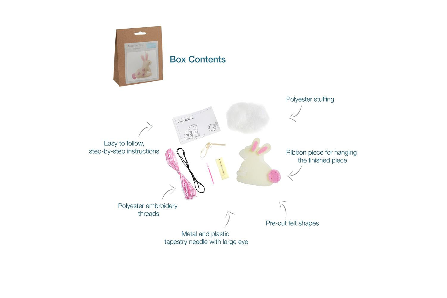 Trimits Gro-gck014 - Felt Kit Bunny - Felt Decoration Kit Bu-4