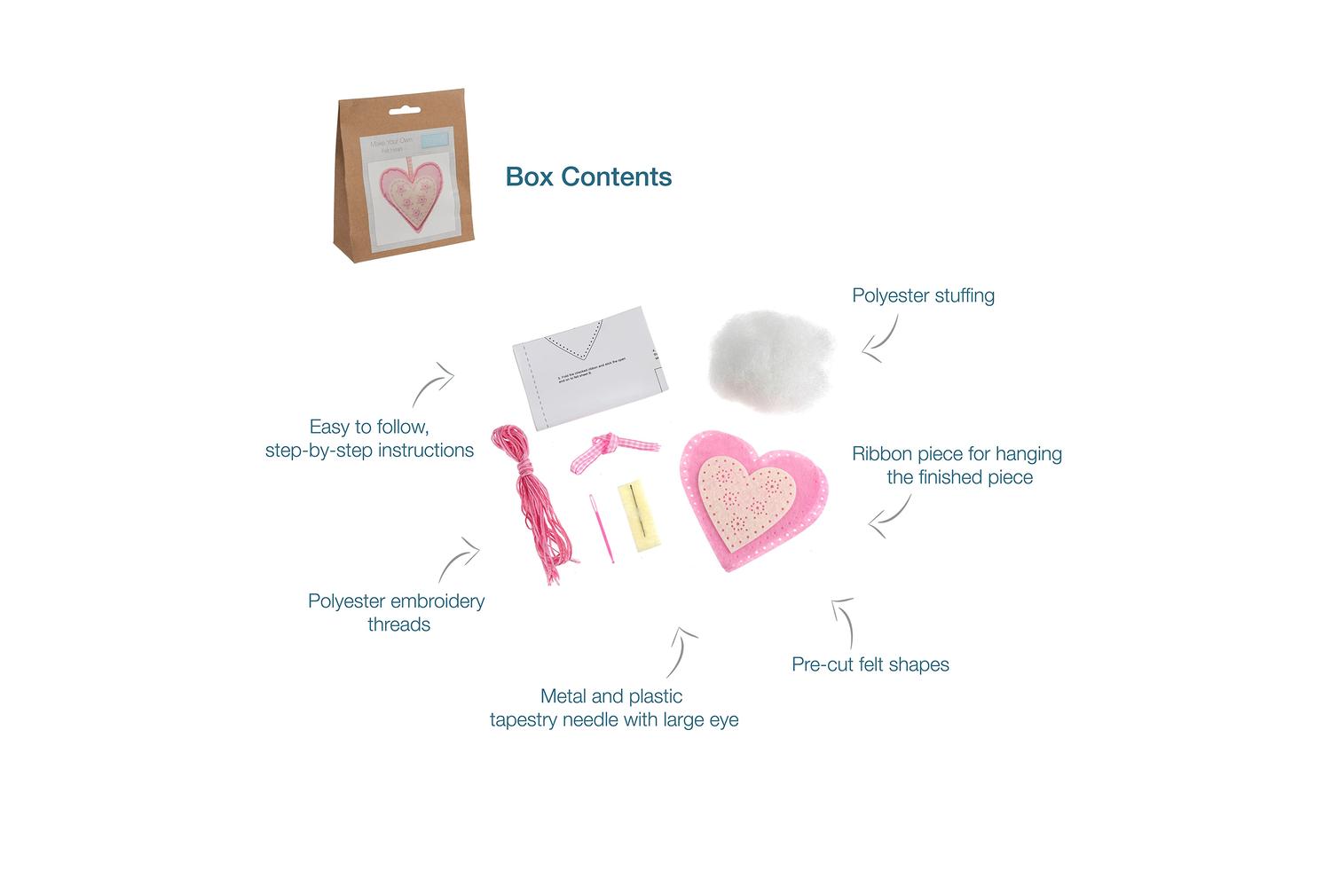 Trimits Gro-gck016 - Felt Kit Heart - Felt Decoration Kit He-4