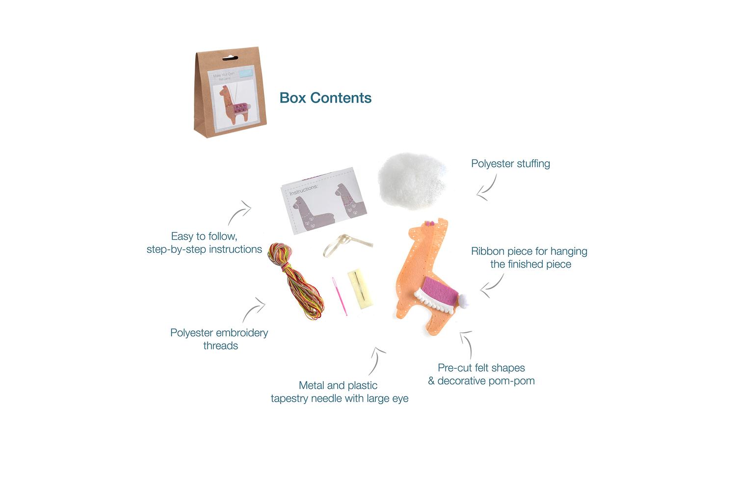 Trimits Gro-gck042 - Felt Kit Llama - Felt Decoration Kit Ll-4