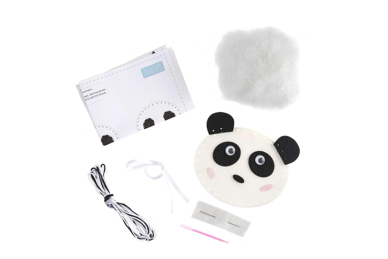 Trimits Gro-gck078 - Felt Kit Panda - Felt Decoration Kit Pa-2