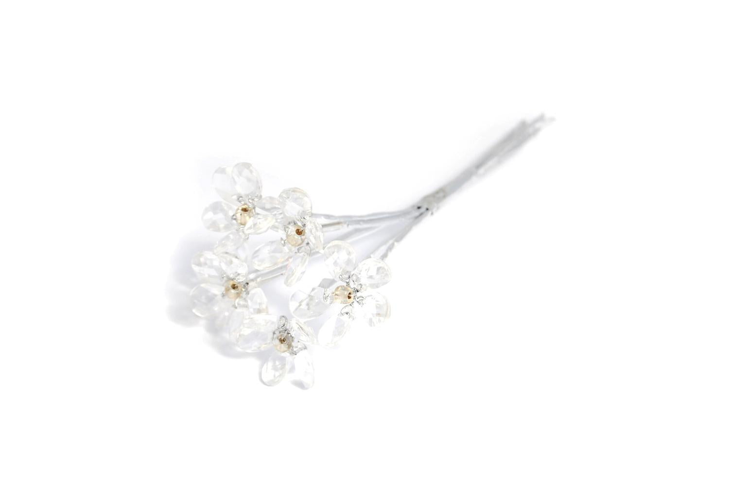 Occasions Gro-b1814cl - Pick Crystal Flower 23cm Pack Of 6 C