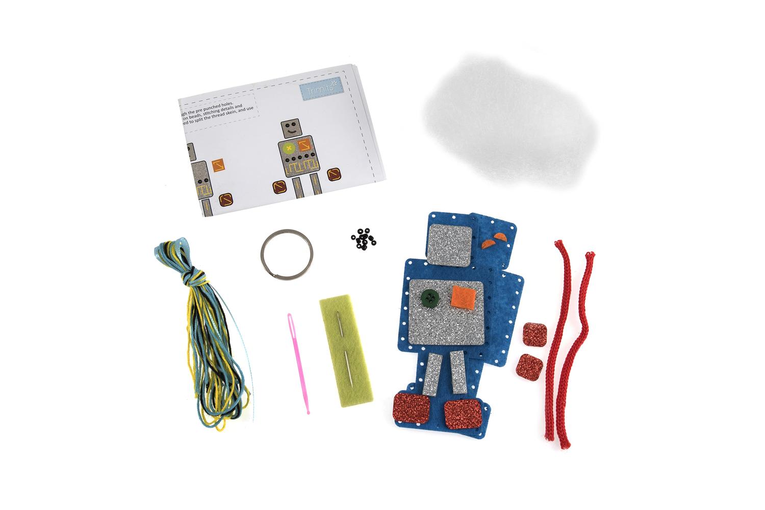 Trimits Gro-gck084 - Felt Kit Robot - Felt Decoration Kit Ro-2