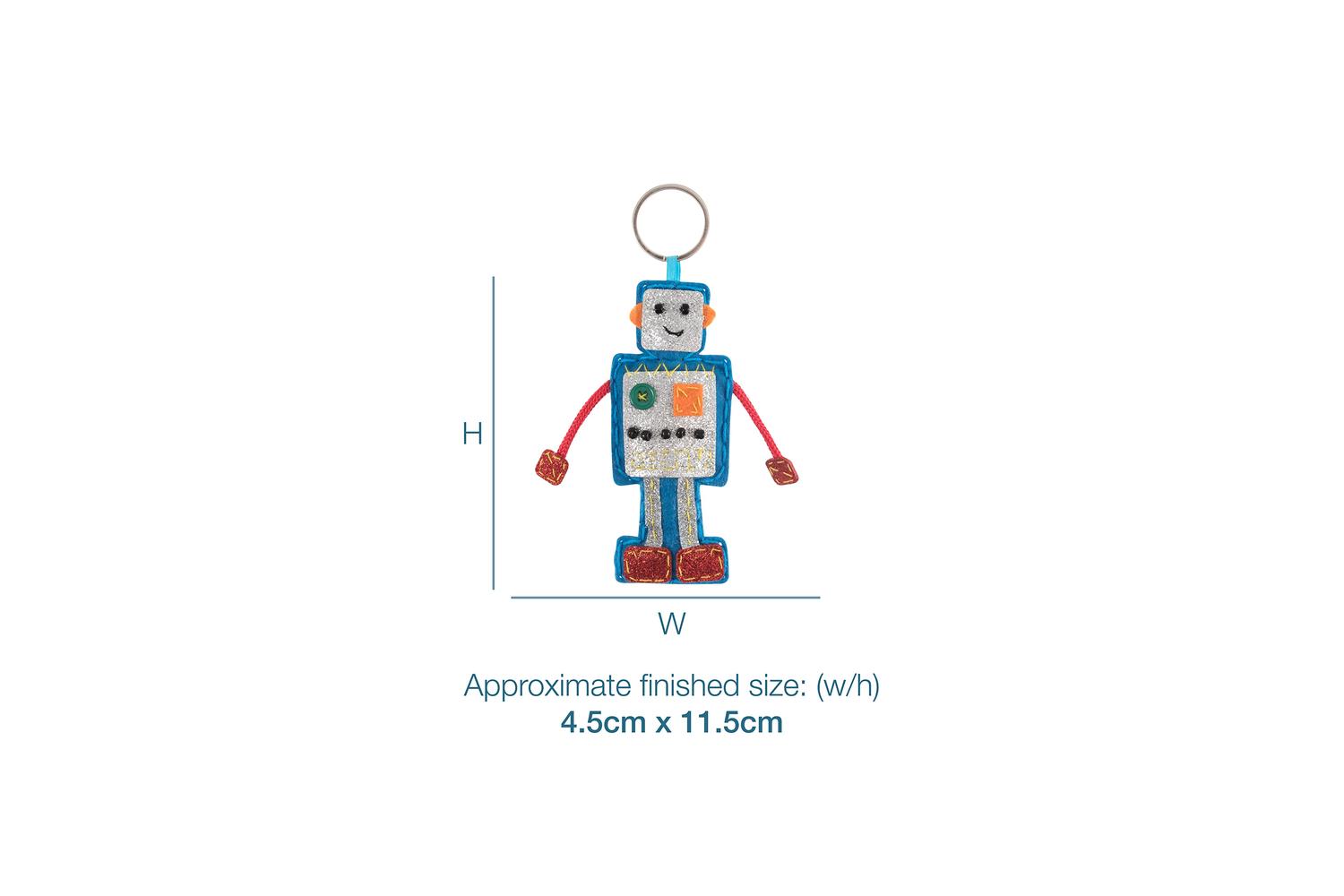Trimits Gro-gck084 - Felt Kit Robot - Felt Decoration Kit Ro-3