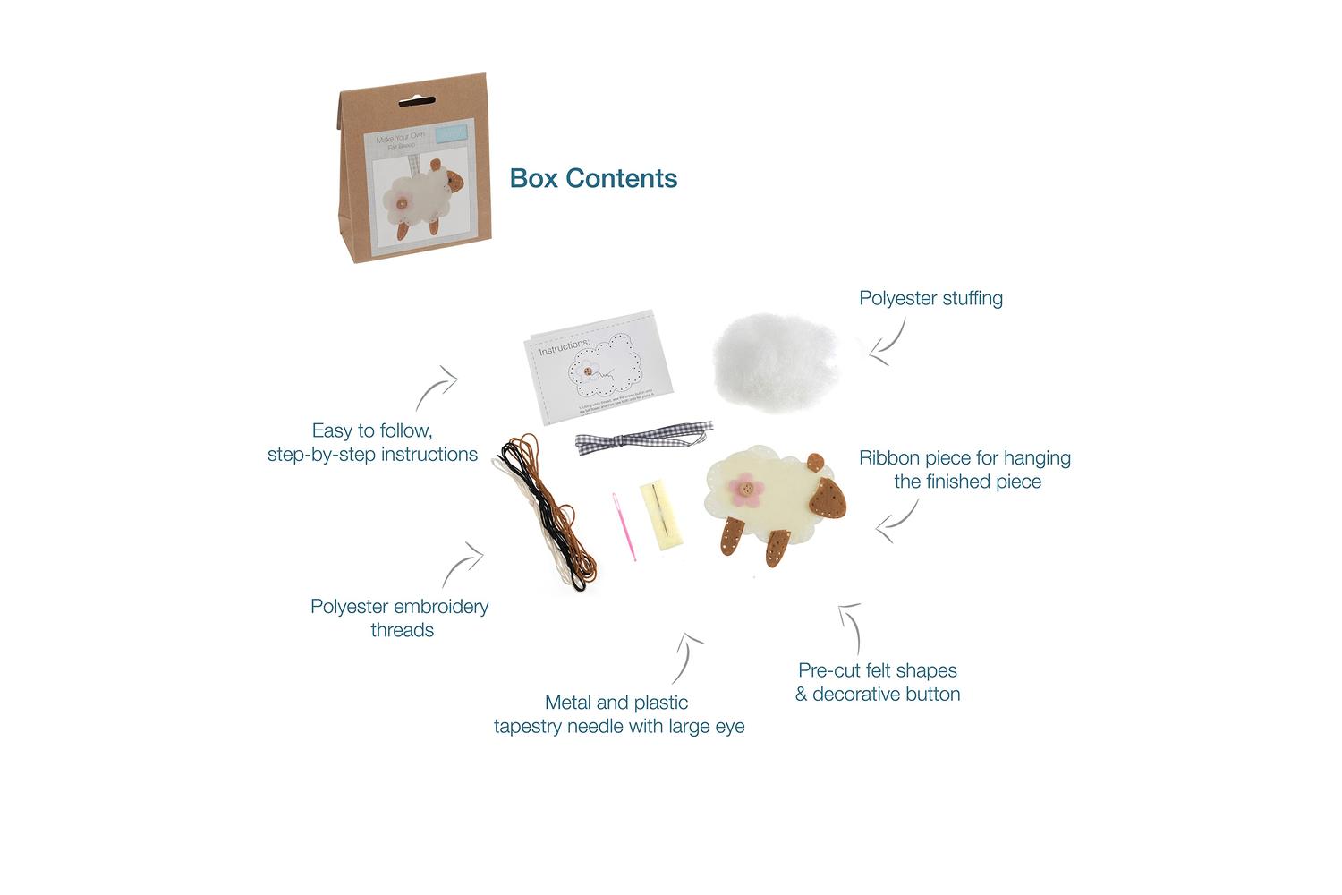 Trimits Gro-gck033 - Felt Kit Sheep - Felt Decoration Kit Sh-4