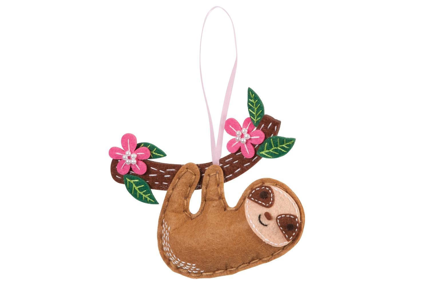 Trimits Gro-gck080 - Felt Kit Sloth - Felt Decoration Kit Sl
