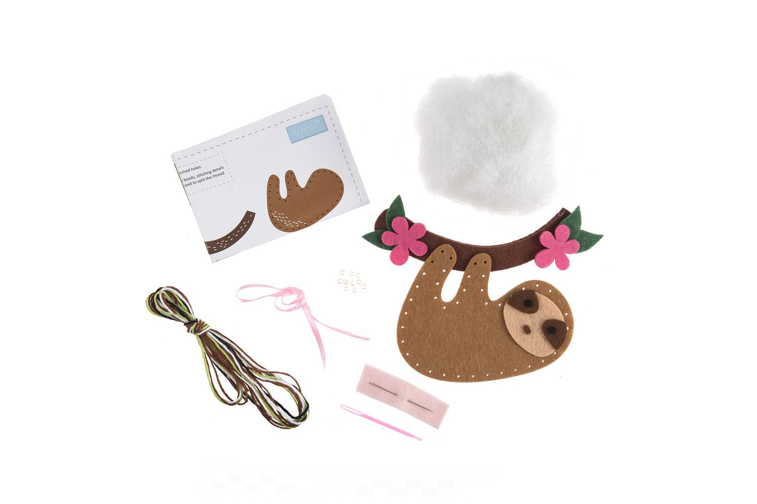 Trimits Gro-gck080 - Felt Kit Sloth - Felt Decoration Kit Sl-2
