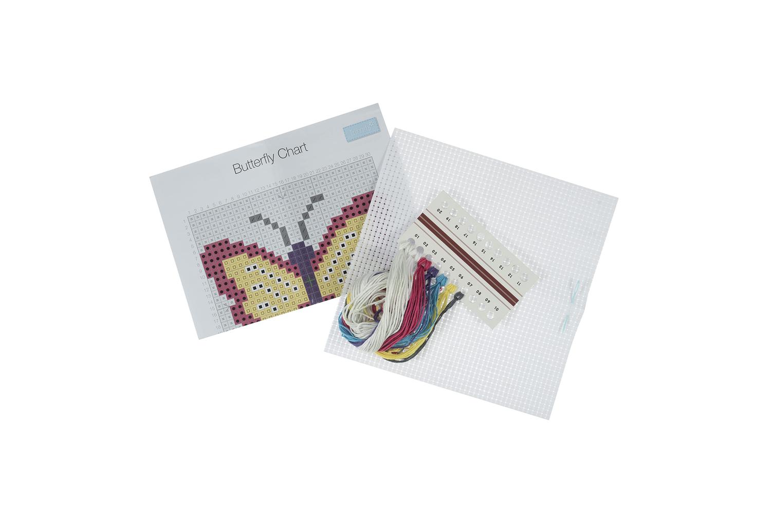 Trimits Gro-gcs92 - Xstitch Butterfly - Counted Cross Stitch-2