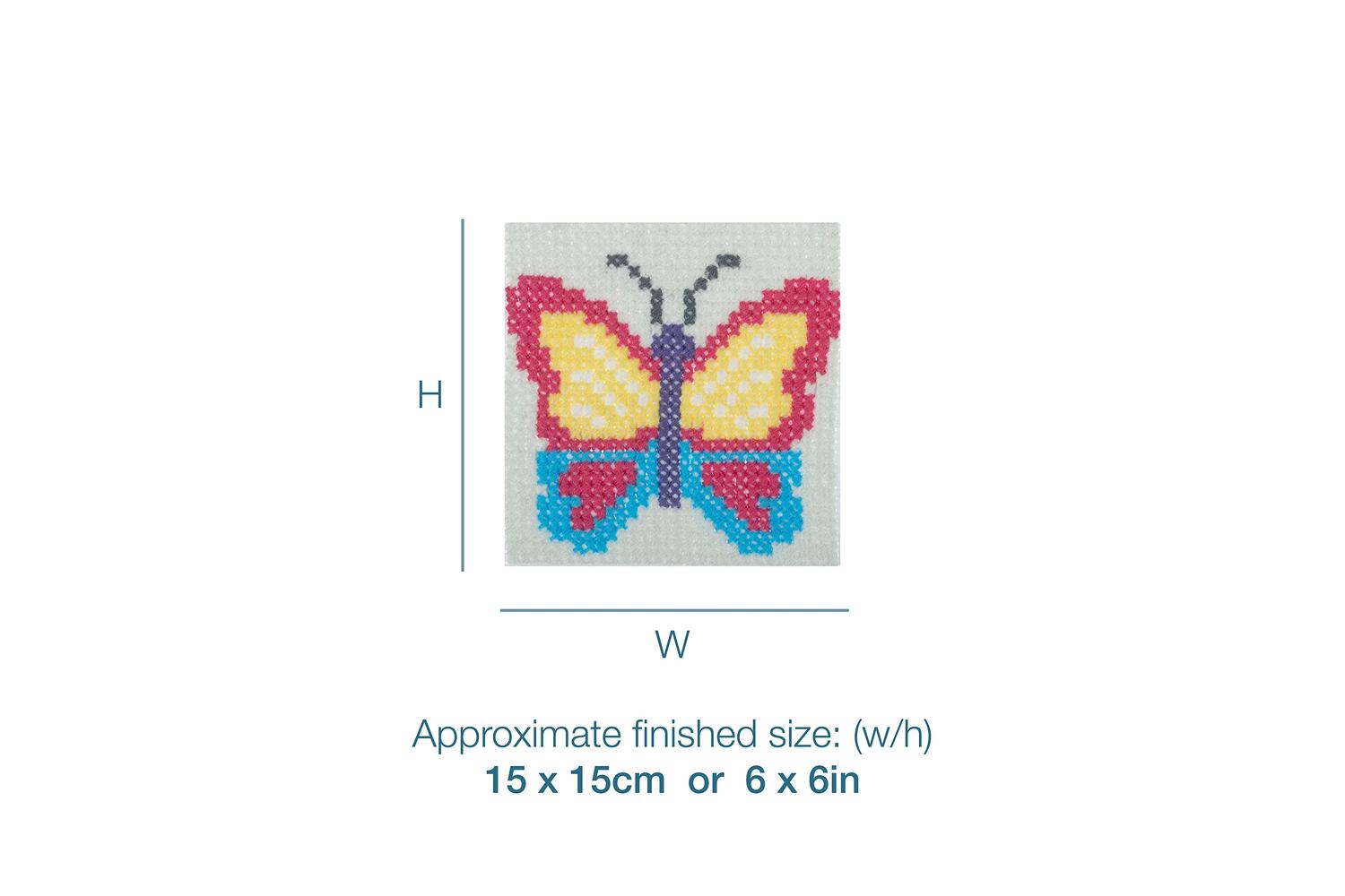Trimits Gro-gcs92 - Xstitch Butterfly - Counted Cross Stitch-3
