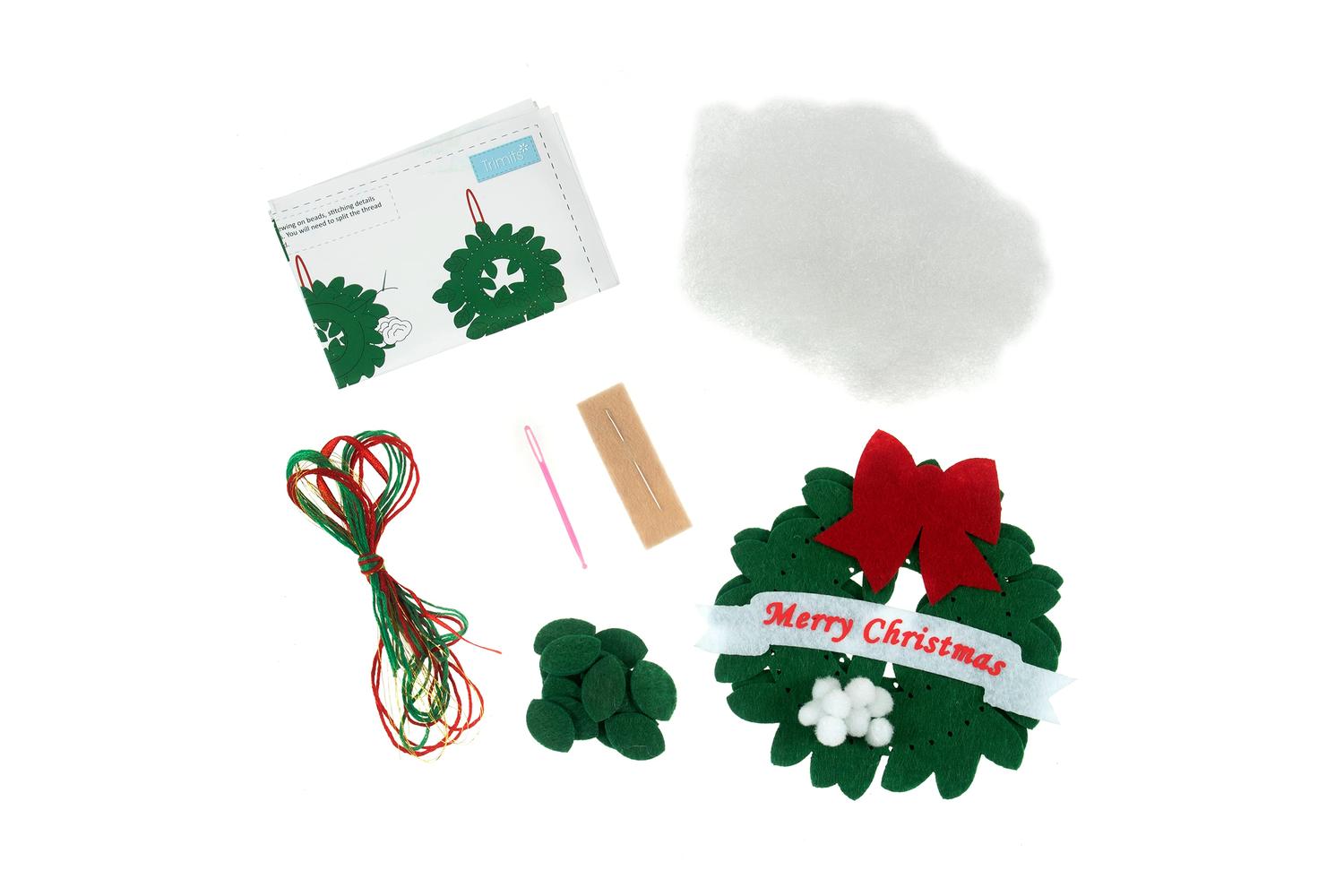 Trimits Gro-gck167 - Felt Dec Wreath - Felt Decoration Kit C-2