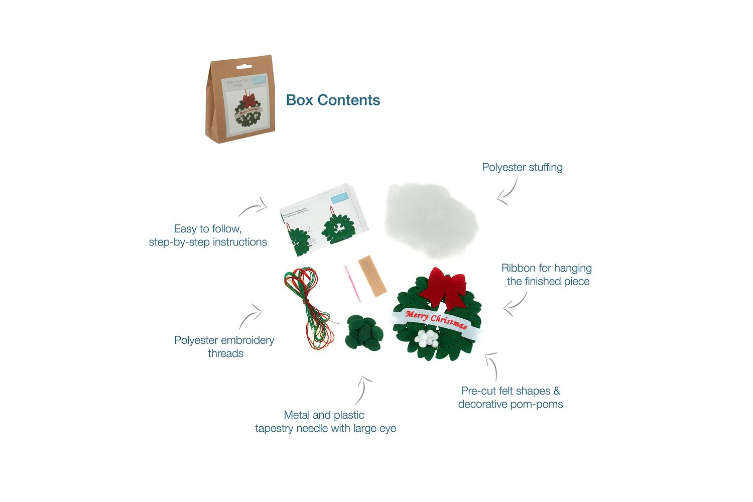 Trimits Gro-gck167 - Felt Dec Wreath - Felt Decoration Kit C-4