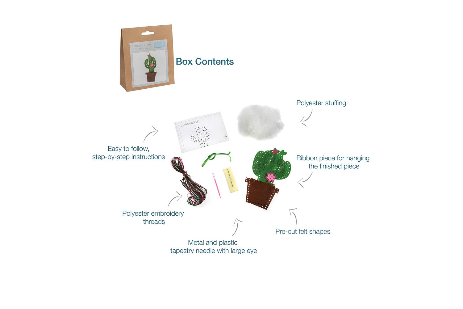 Trimits Gro-gck013 - Felt Kit Cactus - Felt Decoration Kit C-4