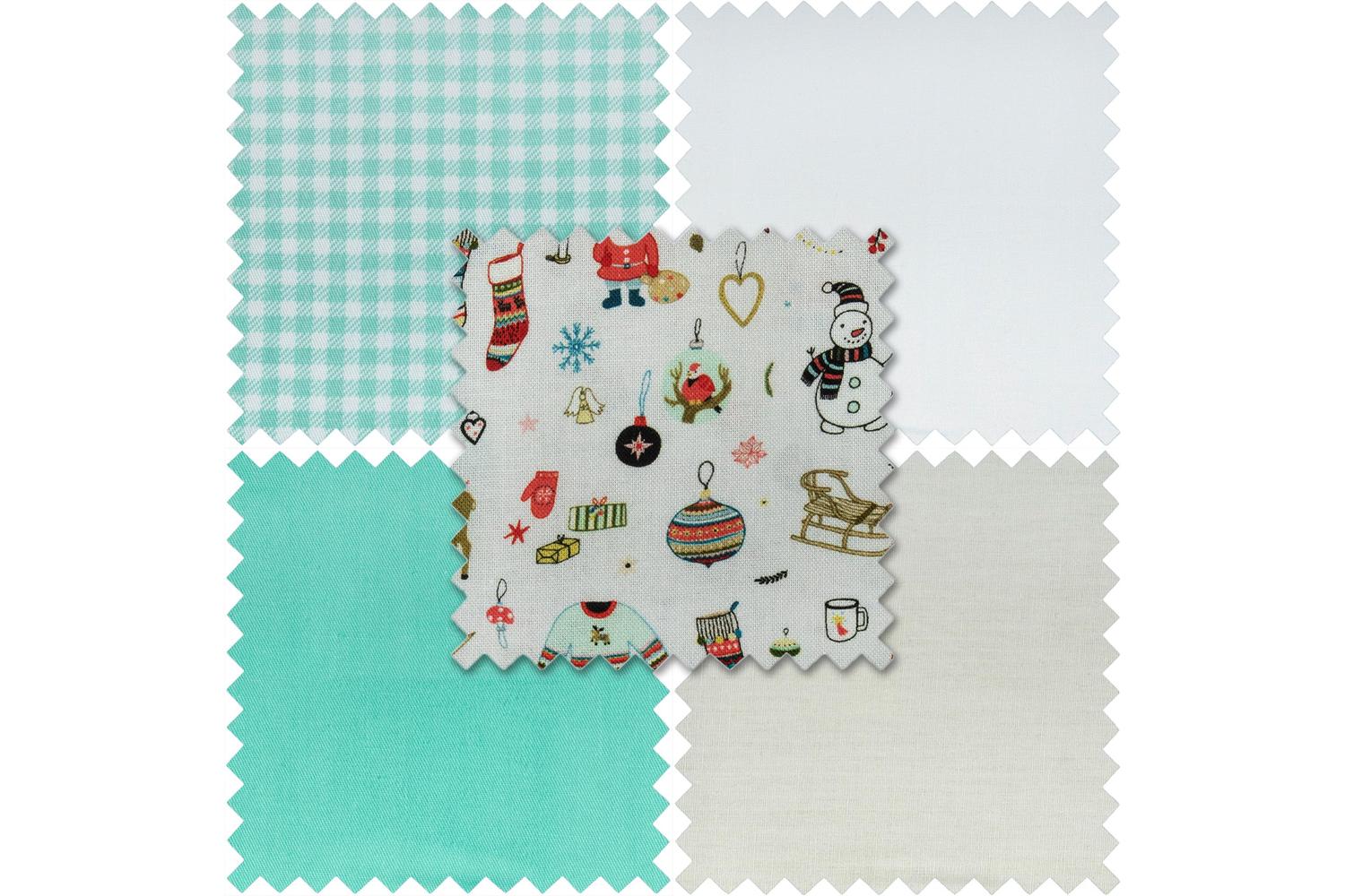 Trimits Gro-gtc187 - Fabric Fat Quarters Mint Christmas Bund-2