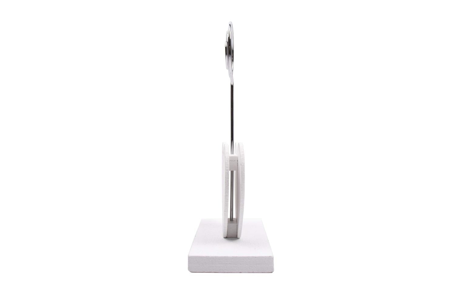 Occasions Gro-b1901wh\sl - Name Card Holder Double Heart 64-2