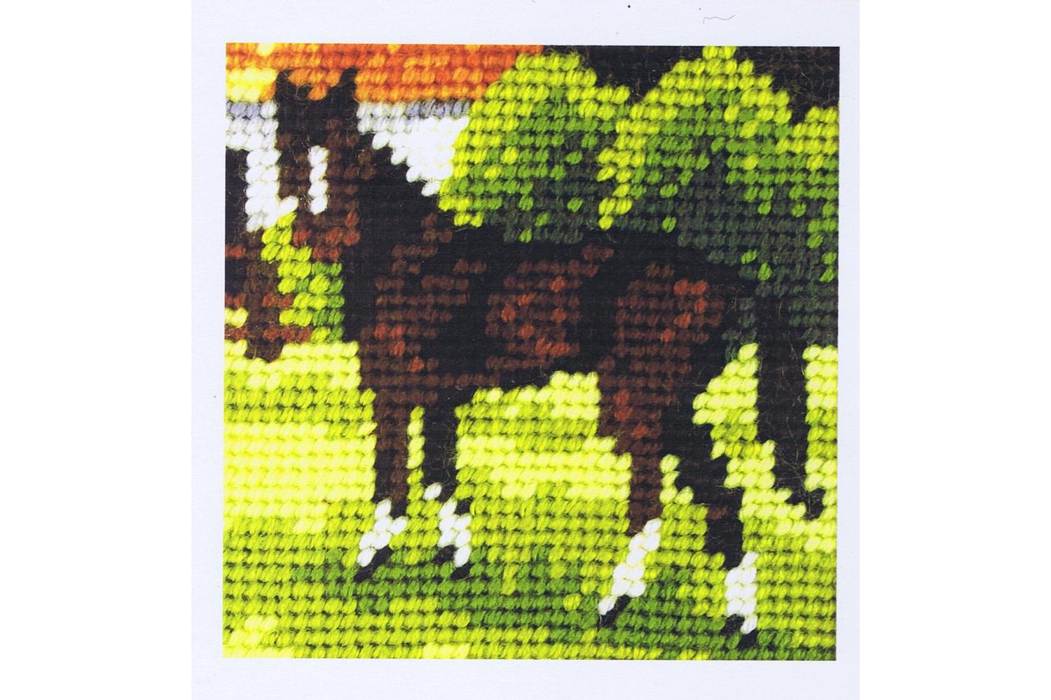 Orchidea Gro-orc.9610 - Emb Kit Brown Horse - Needlepoint Ki