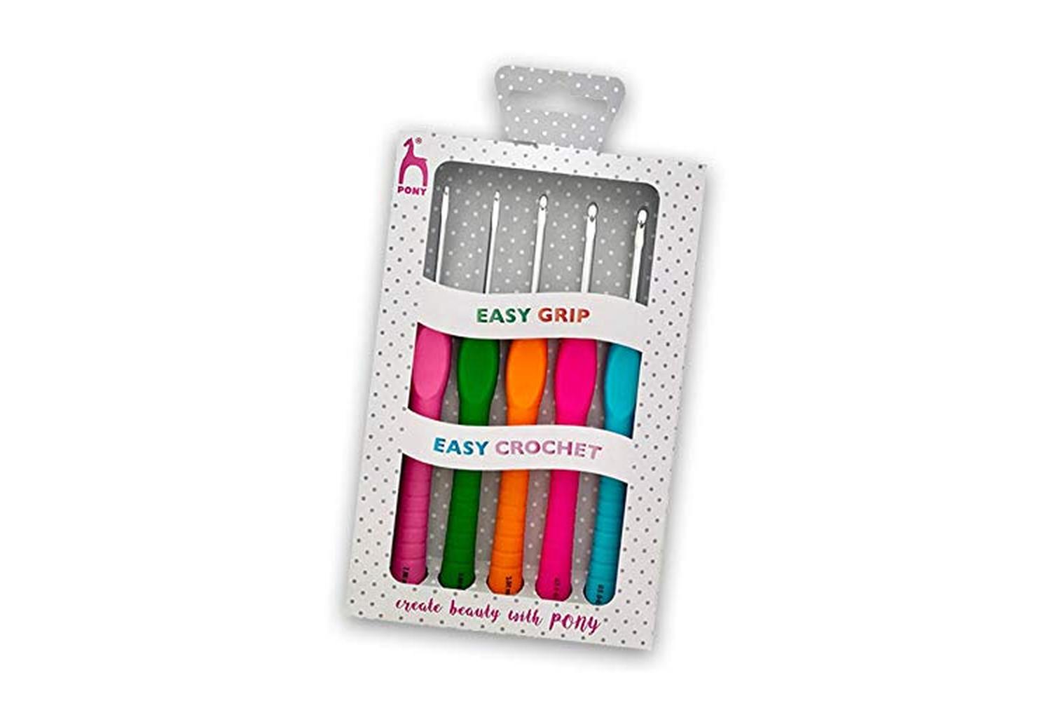 Pony Gro-p56831 - Chk Set Egrip Pdot - Crochet Hook Set Easy