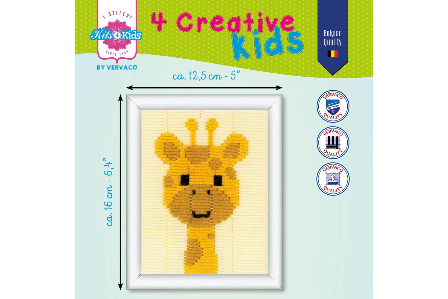 Vervaco Gro-pn-0199391 - Ls Sweet Giraffe - Long Stitch Kit-2