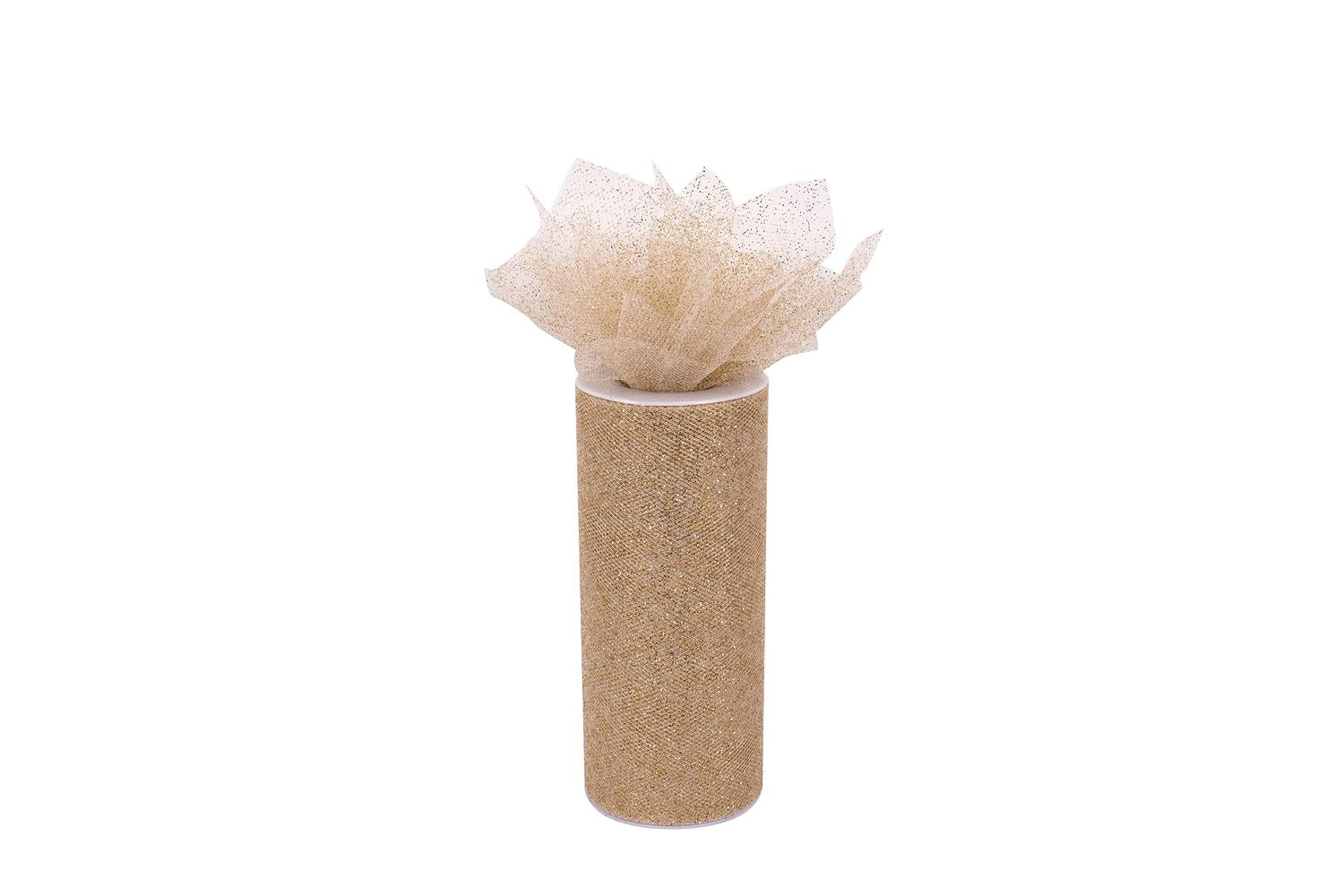 Occasions Gro-r411mt\gl - Tulle 23mx15cm - Trim Tulle 23m X