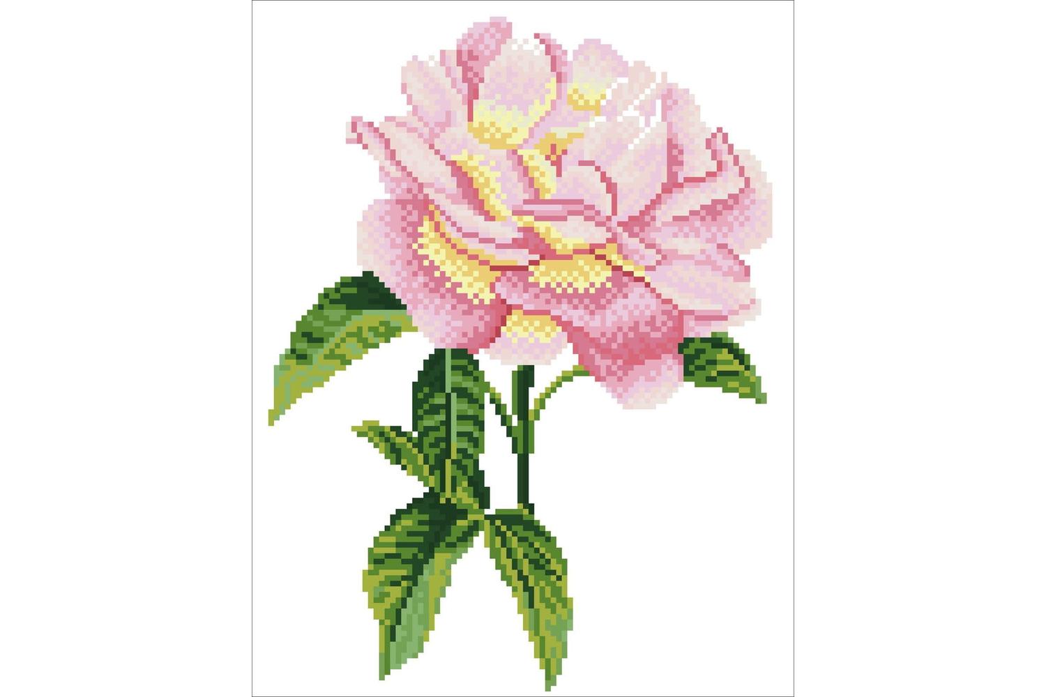 Diamond Dotz Gro-dd5.069 - Pink Rose - Diamond Painting Kit-3