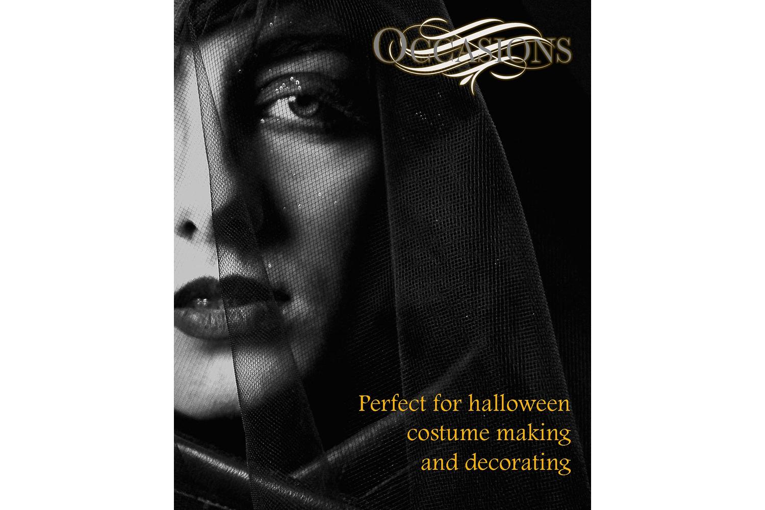Occasions Gro-r411bk - Tulle 23mx15cm - Trim Tulle 23m X 15c-4