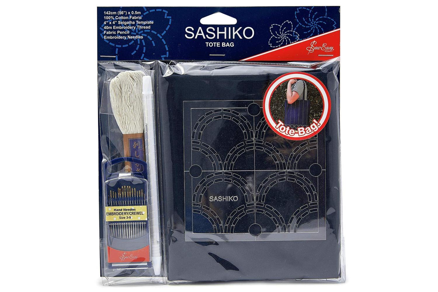 Sew Easy Gro-ers.014 - Mini Tote Bag Kit - Sashiko Tote Bag