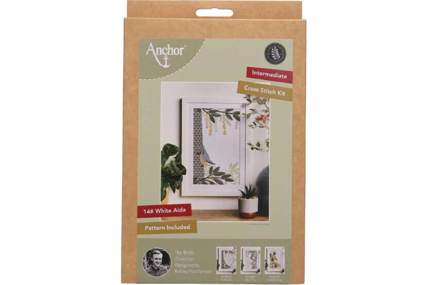 Anchor Gro-dcx011 - Nuthatch - Counted Cross Stitch And Blac