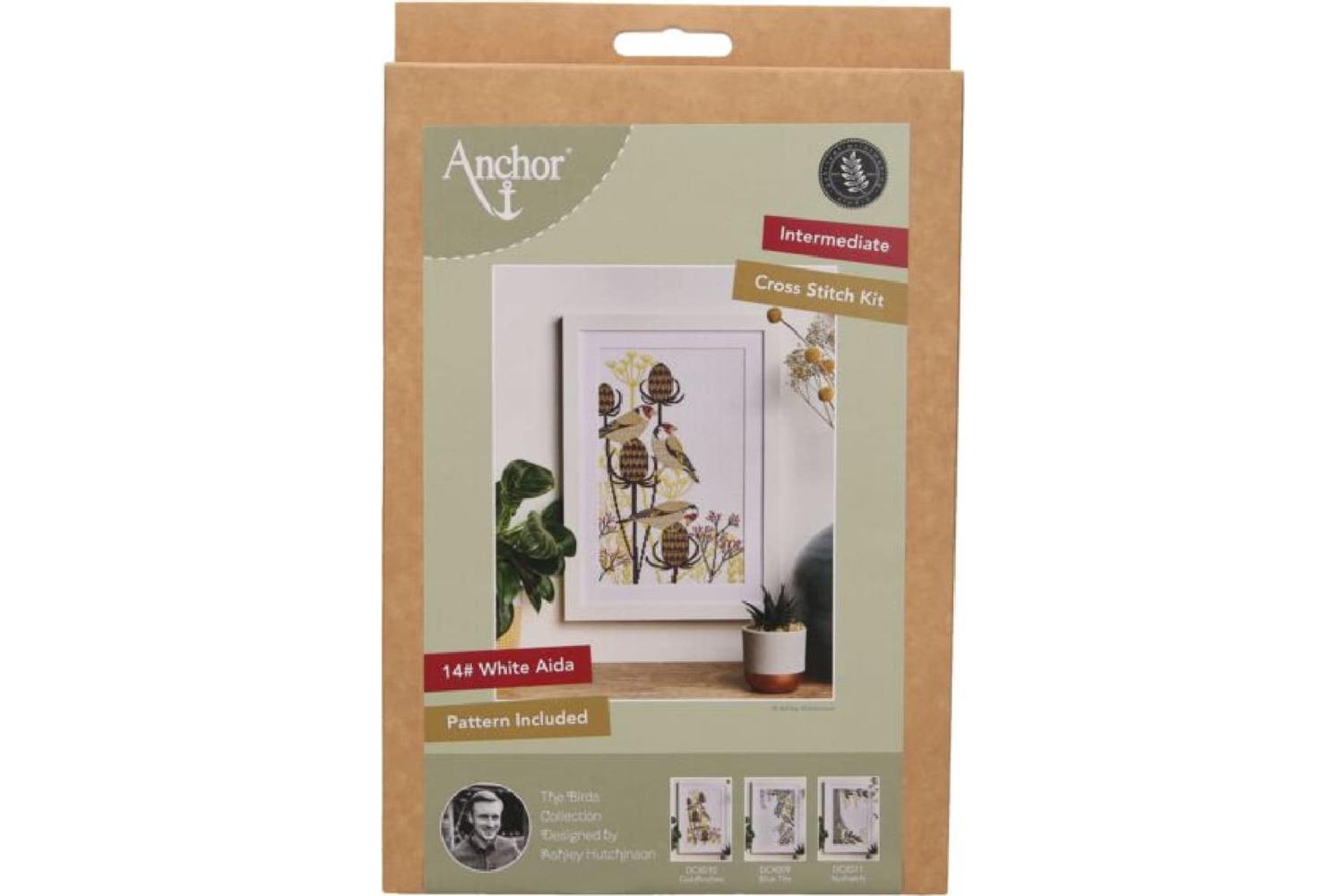 Anchor Gro-dcx010 - Gold Finch - Counted Cross Stitch And Bl