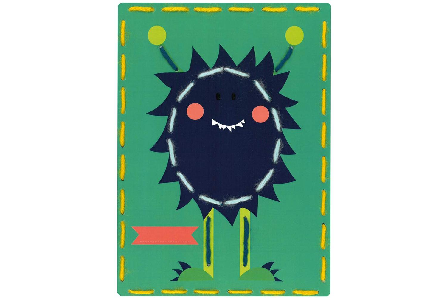 Vervaco Gro-pn-0157037 - Emb Card Smonsters - Embroidery Kit-3