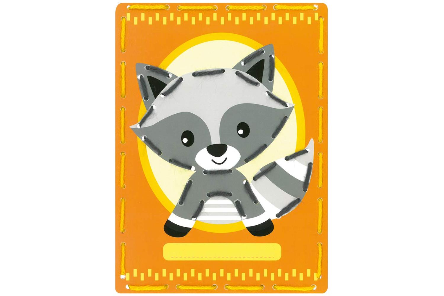 Vervaco Gro-pn-0168738 - Embroidery Kit Cards Raccoon Deer S-2