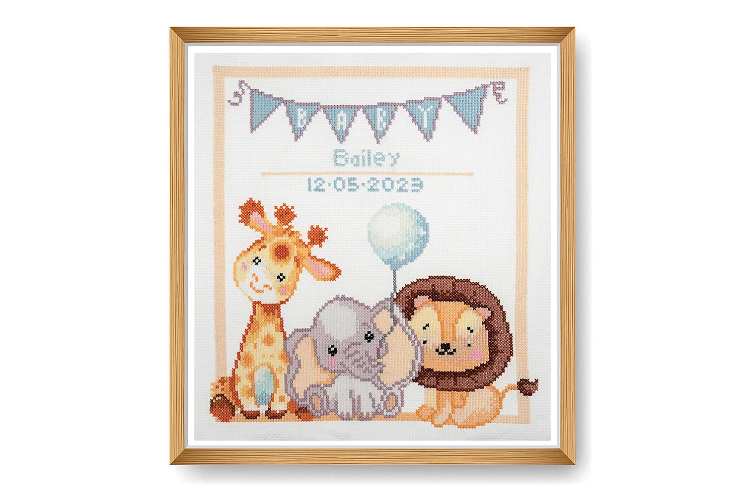 Trimits Gro-gcs93 - Xstitch Baby - Counted Cross Stitch Kit-2