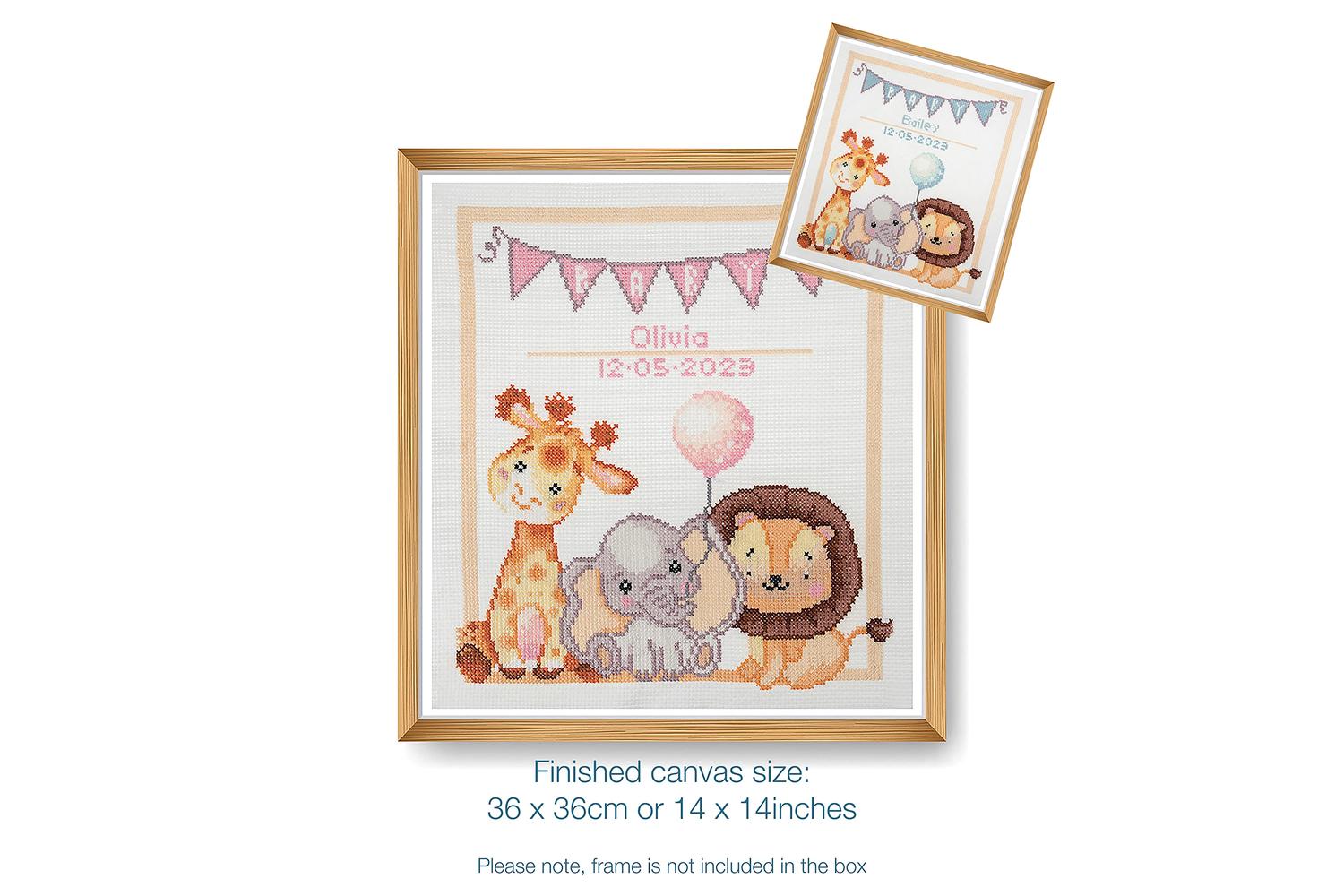 Trimits Gro-gcs93 - Xstitch Baby - Counted Cross Stitch Kit-4